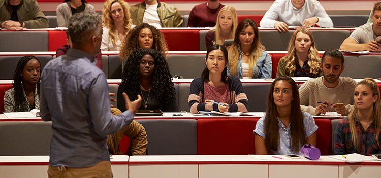 Students in a lecture hall